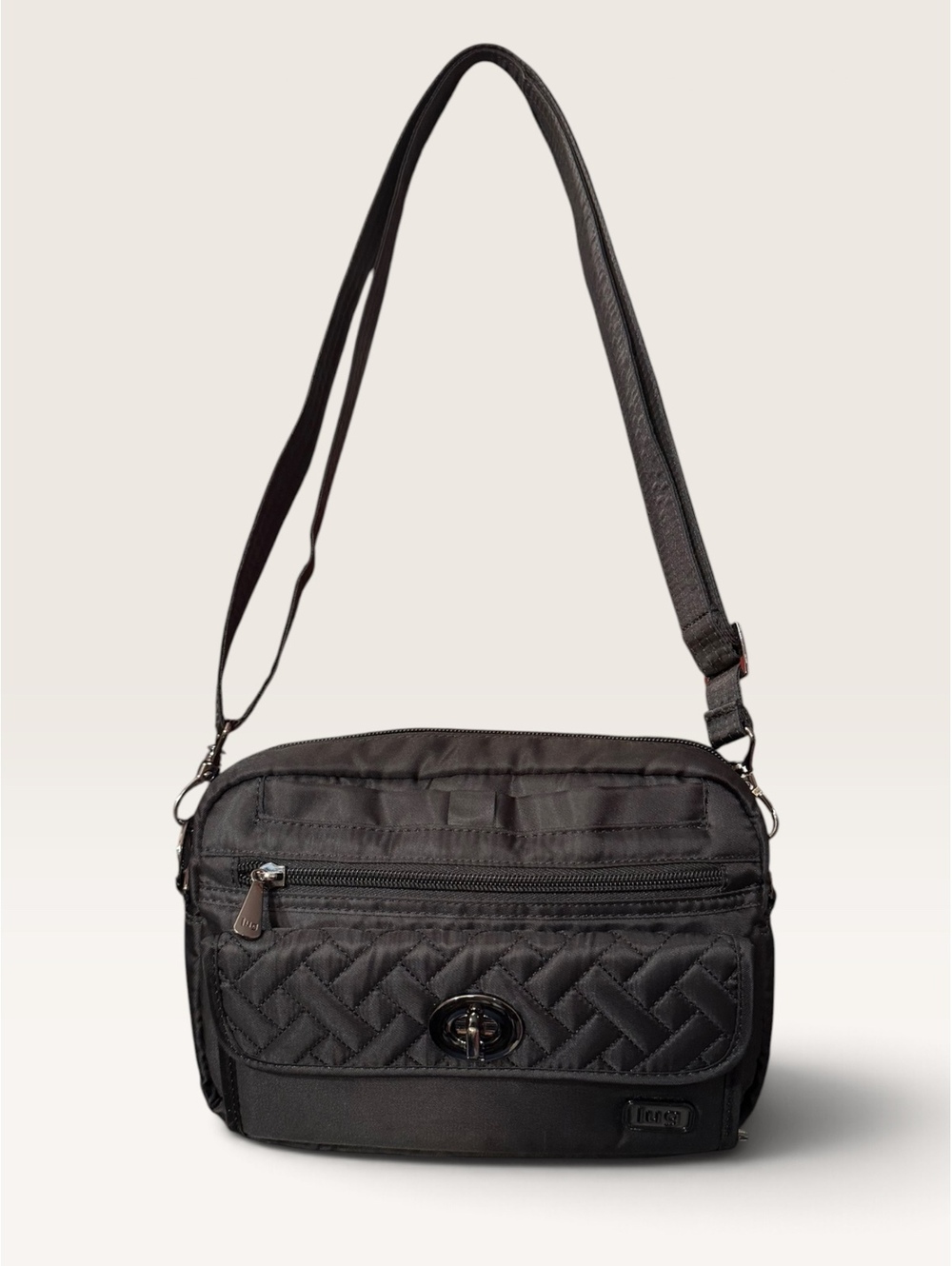 Lug Switch Convertible Crossbody Bag in Midnight Black